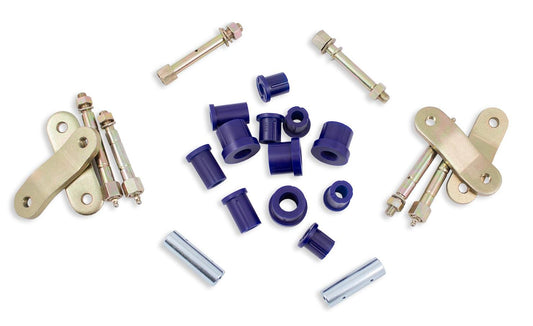 SuperPro Rear Greasable Shackle And Bushing Kit Fits Mitsubishi KIT218SK