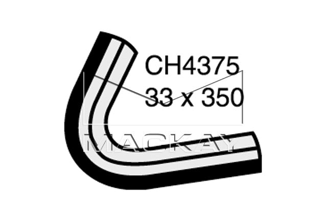 Mackay Bottom Radiator Hose CH4375