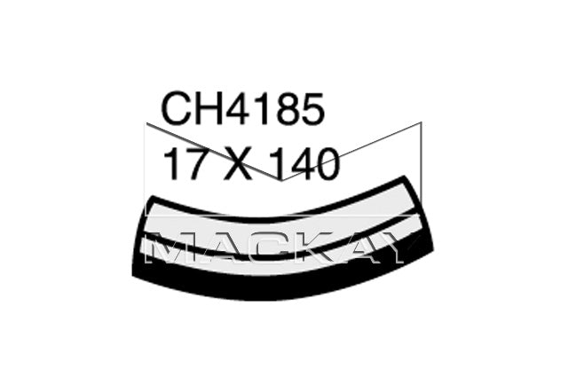Mackay Top Radiator Hose CH4185