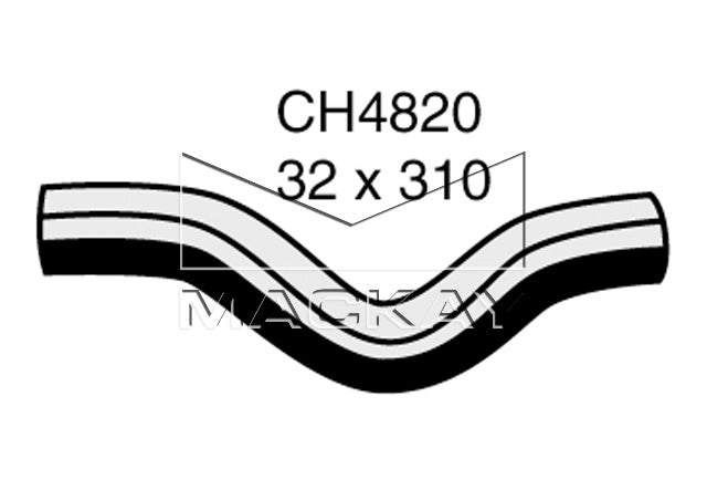 Mackay Top Radiator Hose CH4820