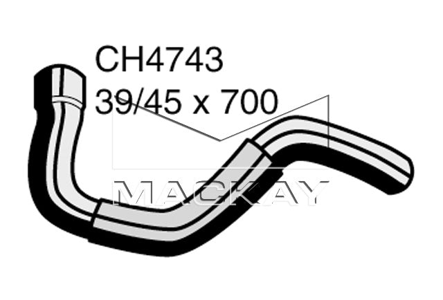Mackay Bottom Radiator Hose CH4743