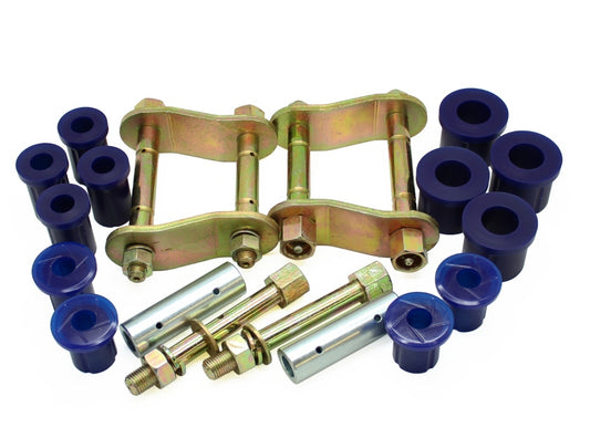 SuperPro Rear Greasable Shackle And Bush Kit Fits Mitsubishi KIT143SK