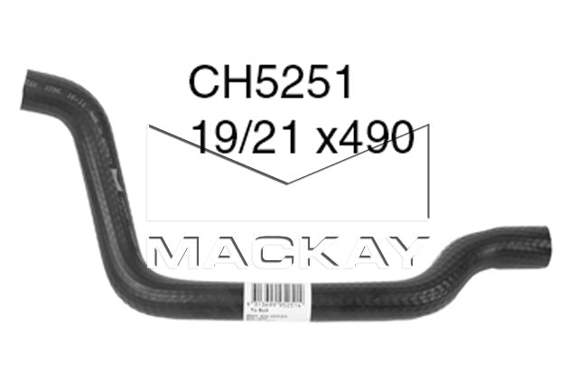 Mackay Bypass Heater Hose CH5251