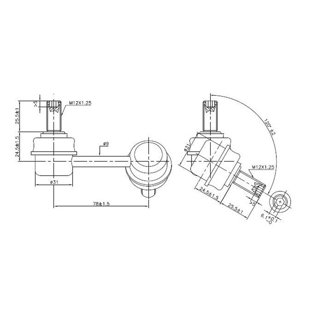 SuperPro Sway Bar Link TRC4062R