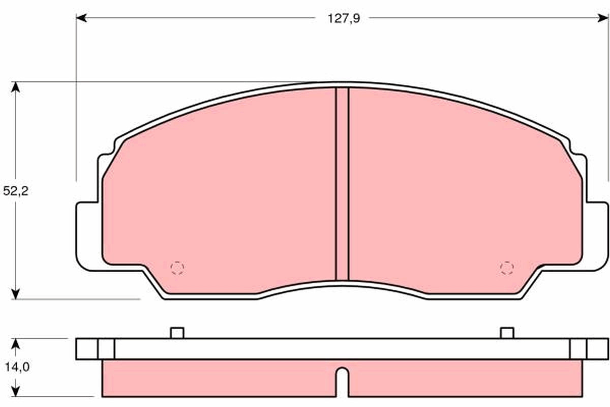 TRW Brake Pad Set GDB1134