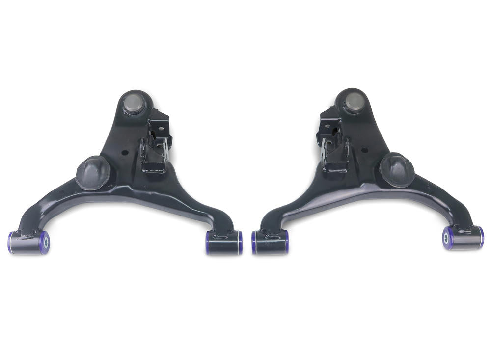 SuperPro Front Lower Control Arm Kit to suit Nissan Navara D40 Thailand build manual models TRC550