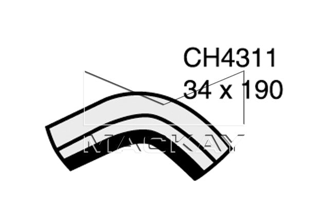 Mackay Bottom Radiator Hose CH4311
