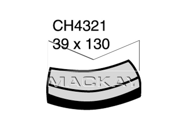 Mackay Radiator Hose CH4321