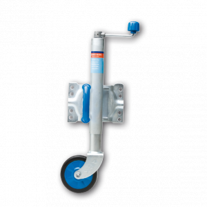 ARK Ark Standard Jockey Wheel With Solid Rubber Wheel U-Bolt Swivel 6In 186JWN6SU