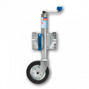 ARK Ark Standard Jockey Wheel With Solid Rubber Wheel & Steel Rim U-Bolt Swivel 8In 186JWN8SU