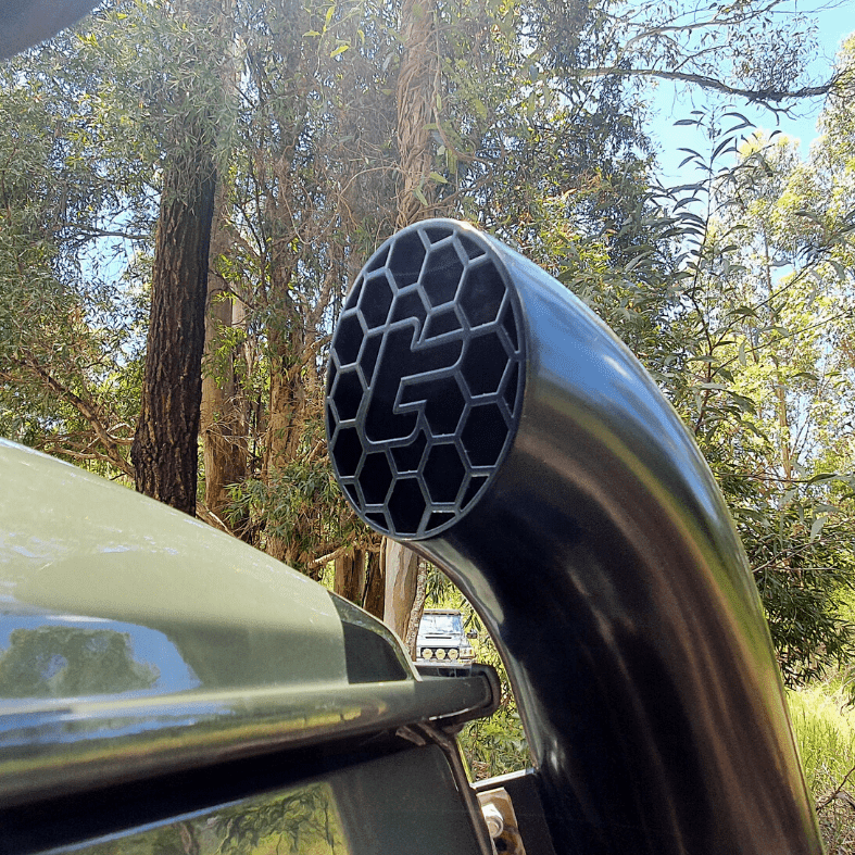 Torqit Jimny 1.5L 04/2019 on 3.5in Stainless Steel Snorkel with Satin Black Powder Coating