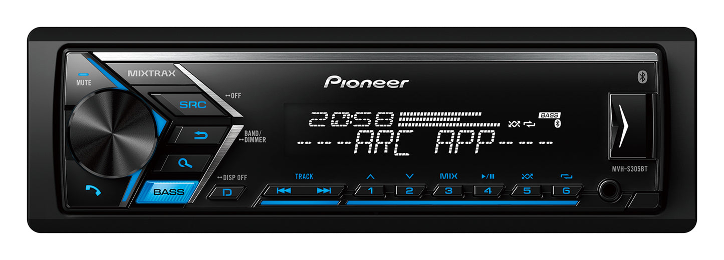 Pioneer Bluetooth Mechless Tuner -Mvhs305BTsb MVHS305BTSB