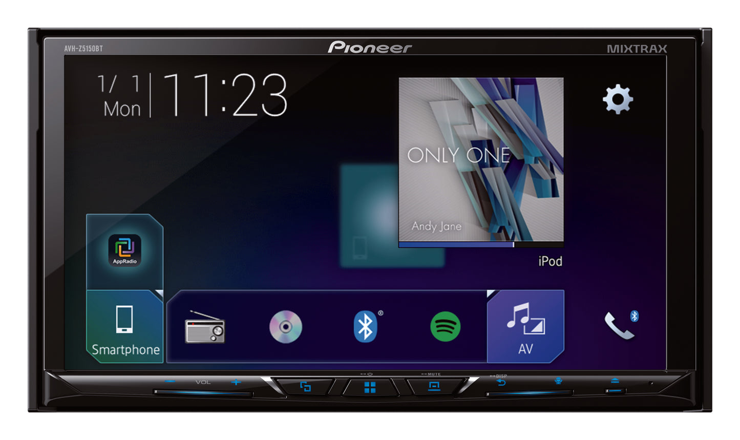Pioneer Dbl Din AV 7In Carplay AVHZ5150BT