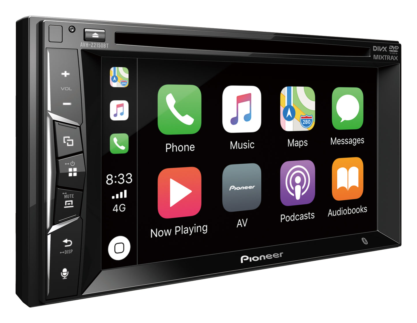 Pioneer AVh-2150BT Apple Carplay Bluetooth DVD Tuner AVHZ2150BTSB