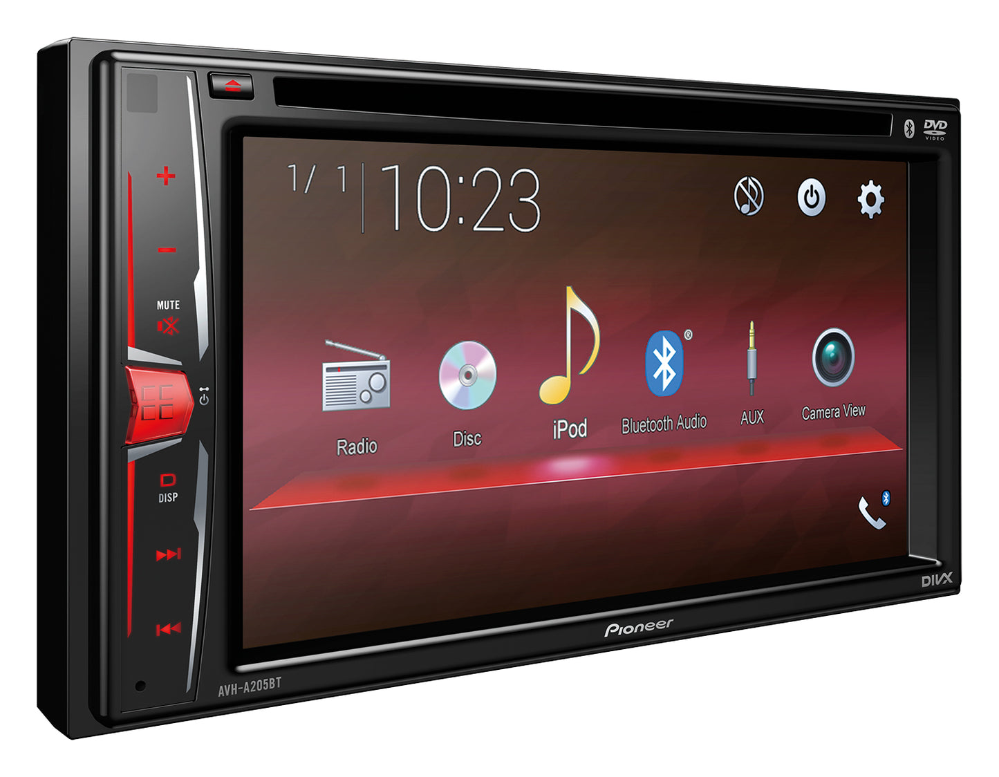 Pioneer AVh-A205BT Bluetooth Iphone DVD Tuner AVHA205BTSB