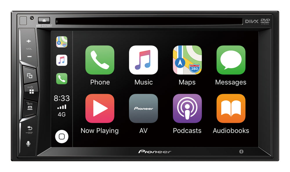 Pioneer  AVh-Z2250BT 6.2 Inch AV Apple Carplay Dual Bluetooth Usb DVD Tuner AVHZ2250BTSB