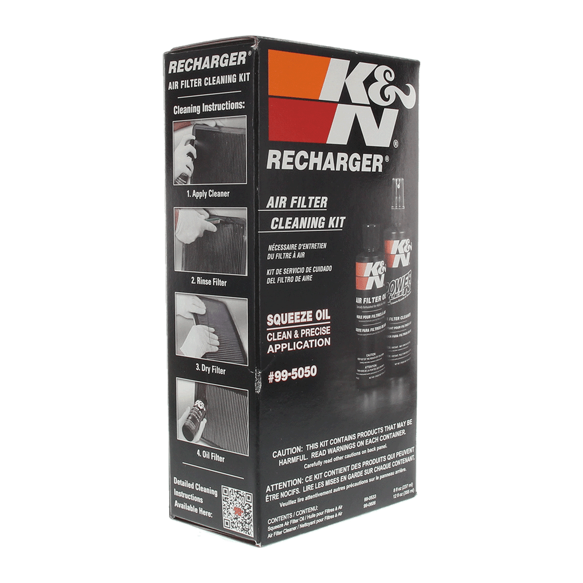 K&N Filter Recharge Clean and Oil Kit 99-5050