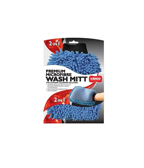 Kenco Microfibre Noodle Mitt 2-In-1 Blue 56206-SPER