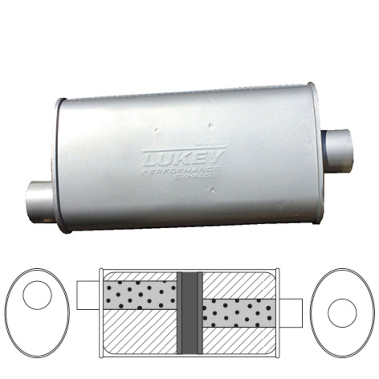Lukey Muffler-Exhaust Sports L2645
