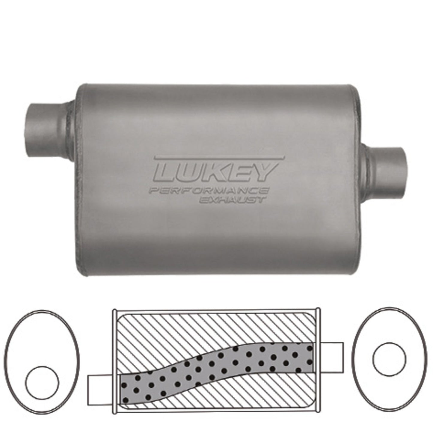 Lukey Muffler-Exhaust Sports LR17221