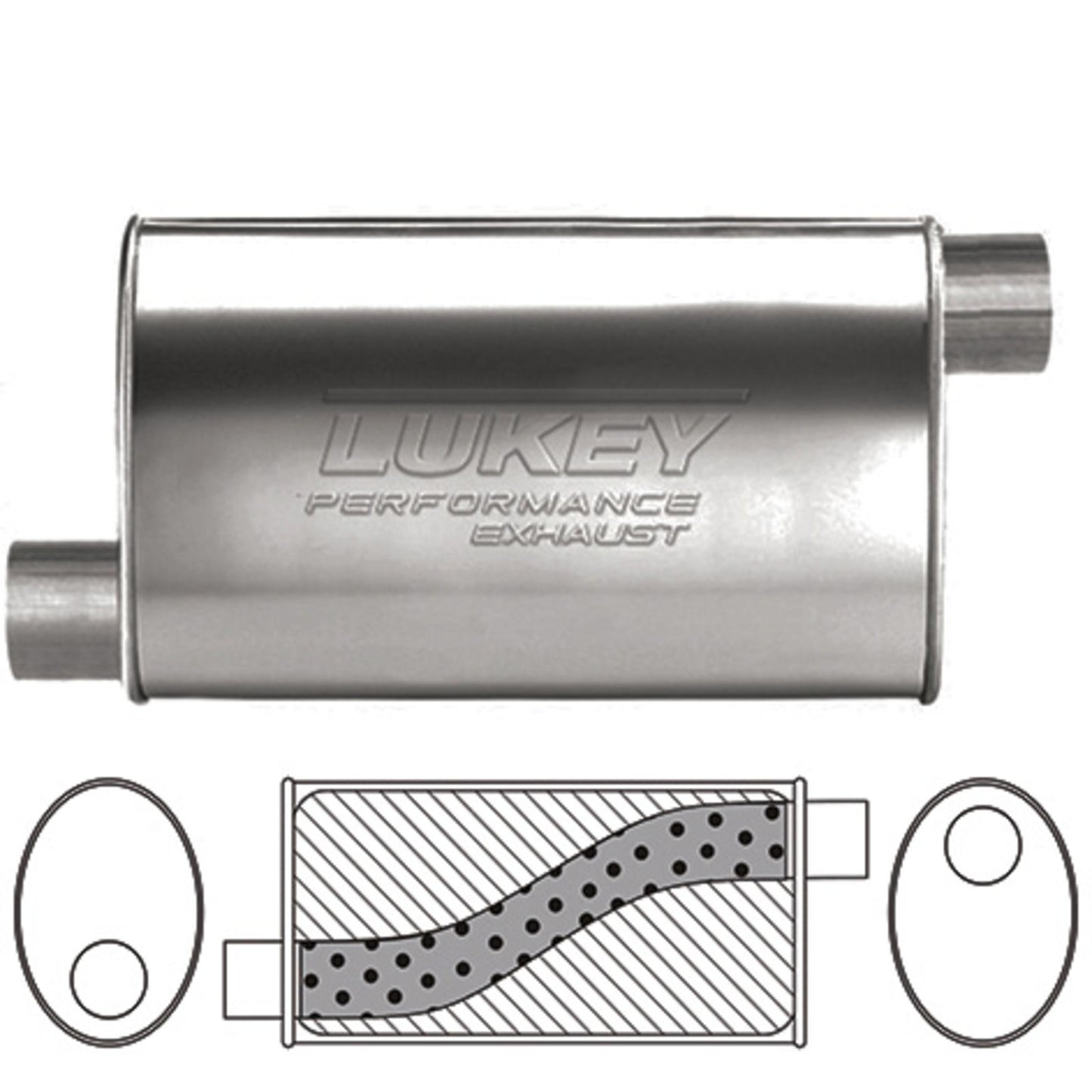 Lukey Universal Muffler LSU17272