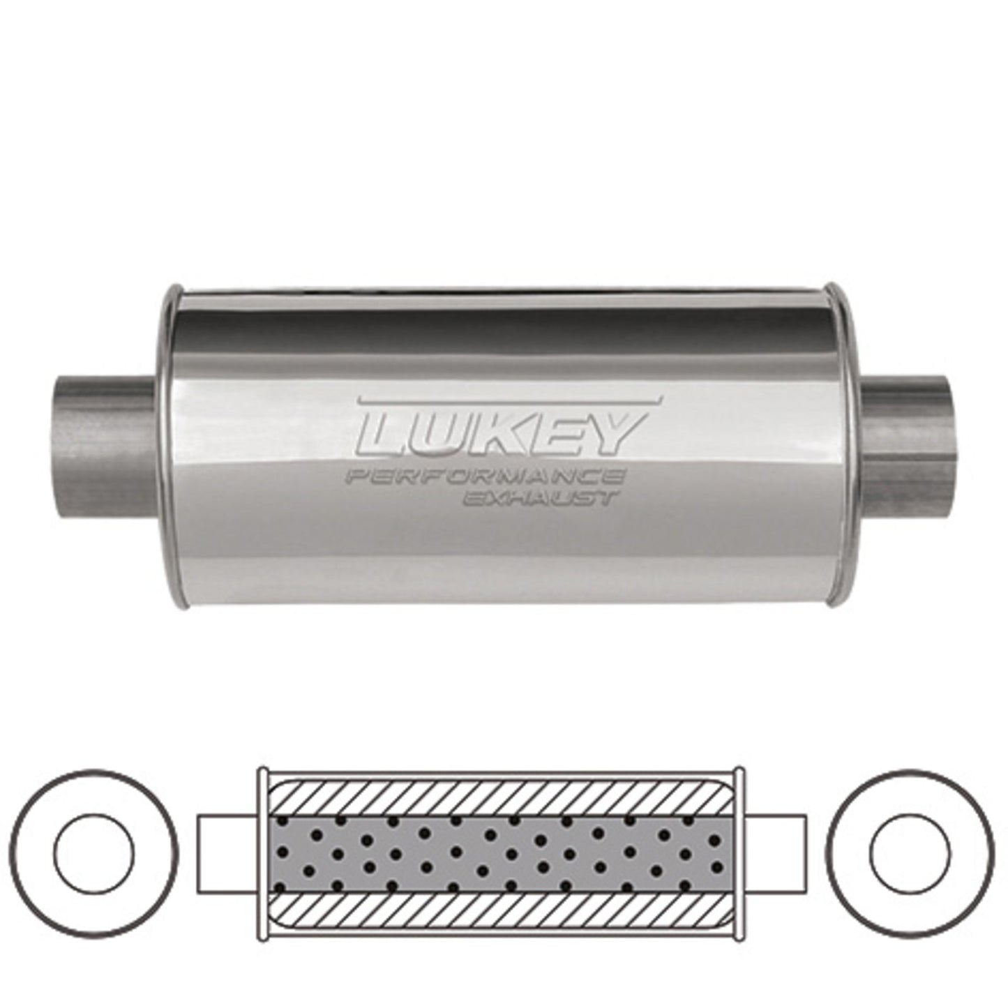 Lukey Muffler-Exhaust Sports LSU17296