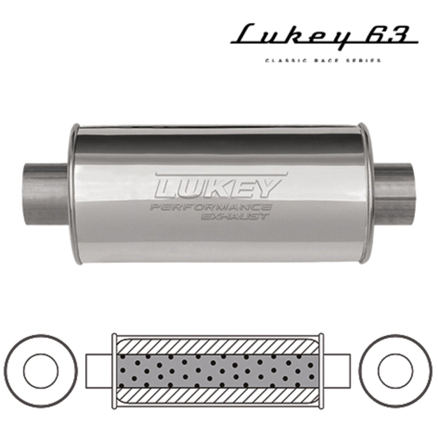 Lukey Muffler-Exhaust Sports LT17787