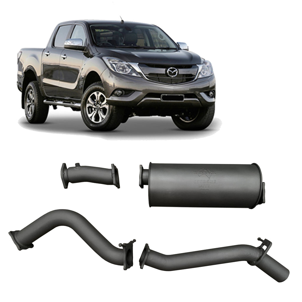 Redback Extreme Duty Exhaust 3in DPF Back (No Cat With Large Muffler) MBX22300-PM