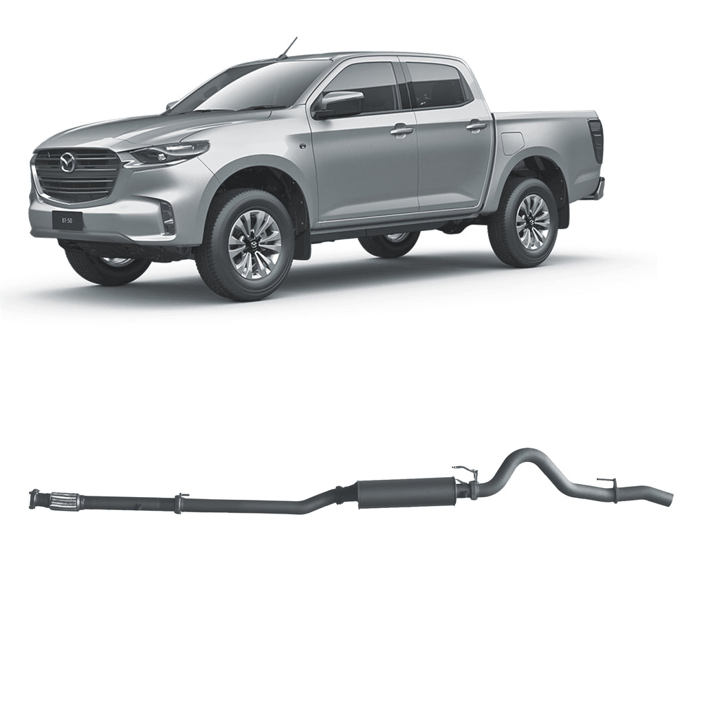 Redback Extreme Duty Exhaust 3in DPF Back (No Cat With Large Muffler) MBX22700-PM
