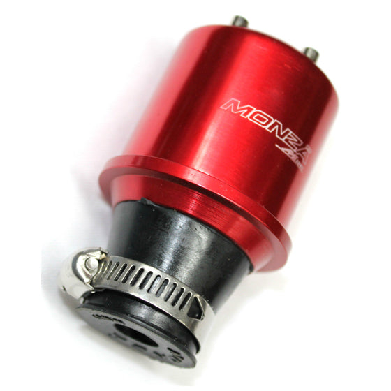 Autotecnica Universal Aluminium Mini Air Filter With Shield - Red AF-MEAR