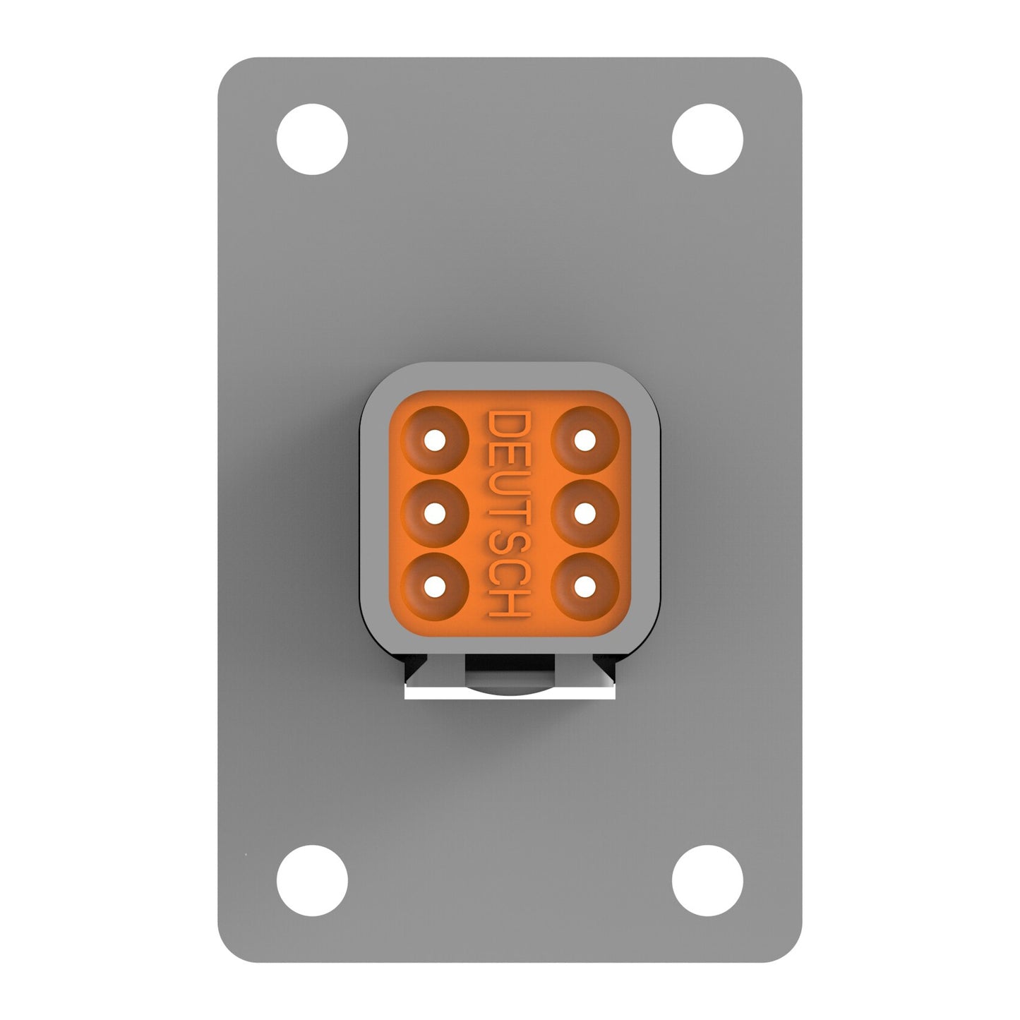 Deutsch DT 6 Way Flange Mount Receptacle DT04-6P-L012