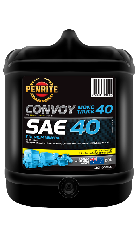 Penrite Oil Convoy Mono Truck 40 Engine Oil 20L MONO40020