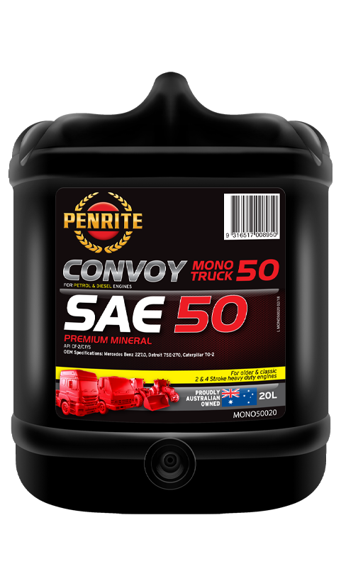 Penrite Convoy Mono Truck 50 SAE 50 Engine Oil 20L MONO50020