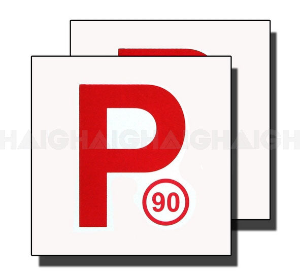 P Plate Red P (90) Magnetic NSW MP2S