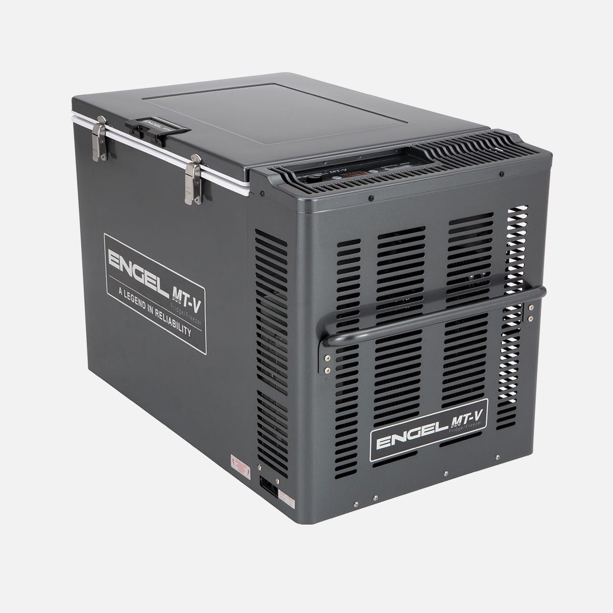Engel 80 Litre Portable Fridge-Freezer, Gunmetal, 12/24V DC (4.2/2.1A) & 240V AC