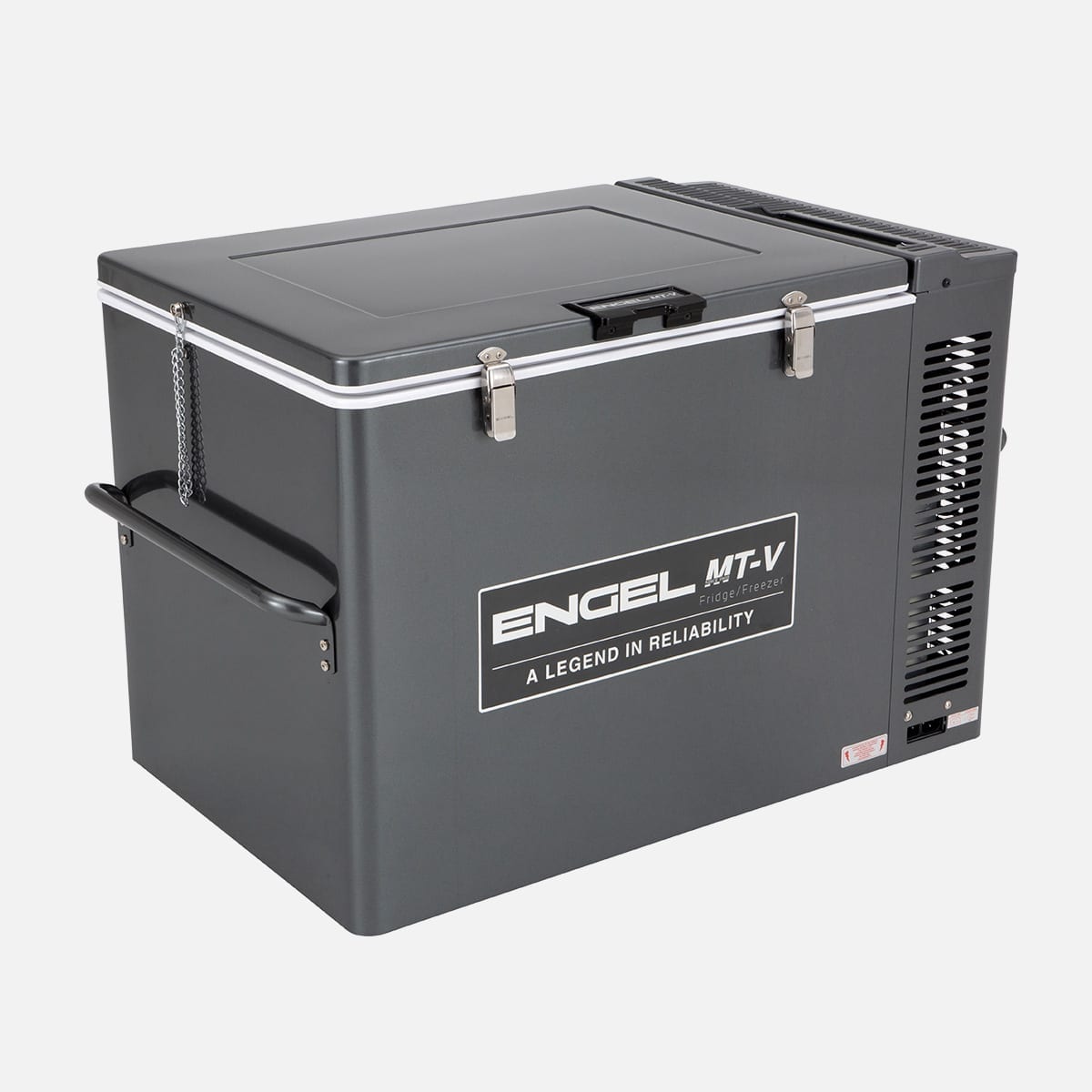 Engel 80 Litre Portable Fridge-Freezer, Gunmetal, 12/24V DC (4.2/2.1A) & 240V AC