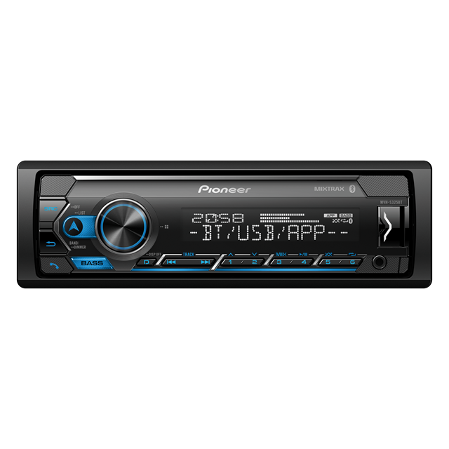 Pioneer 1 Din Dual BT Usb No Remote MVH-S325BT-NR