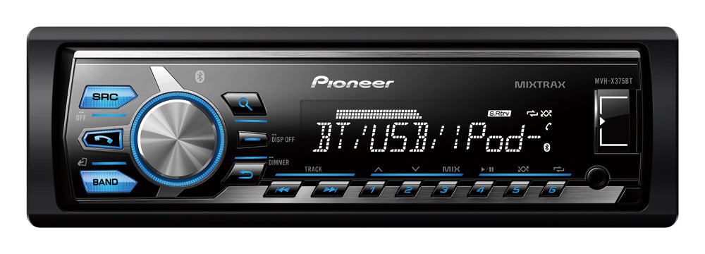Pioneer Mvhx35BT - Mech-Free Usb Tuner W Parrot BT MVHX375BTSB