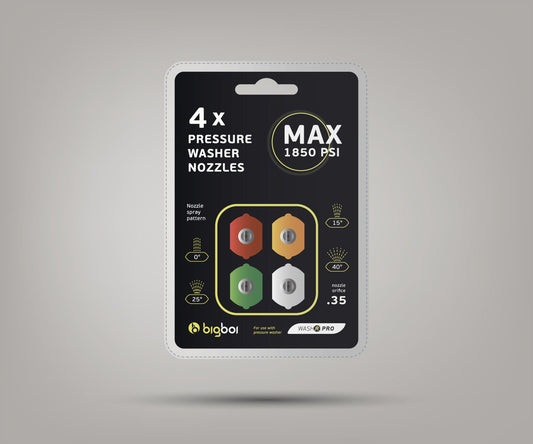 Bigboi Nozzle4Pck X4 Pressure Washer 4.0 Orifice Nozzles NOZZLE4PCK