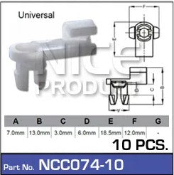 Nice Products Door Clip Pkt 10 NCC074-10