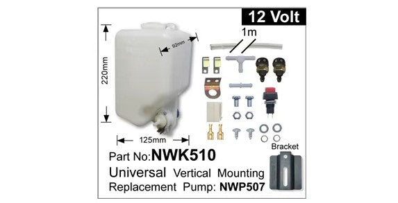 Nice Products Universal Vertical Mounting Washer Pump Kit NWK510