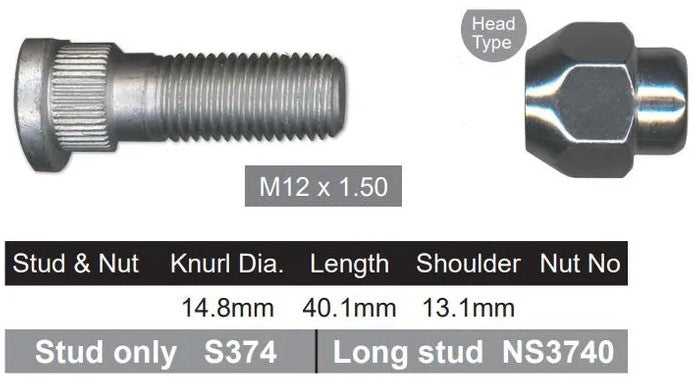 Nice Products Stud   Nut NS377K