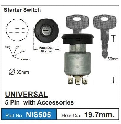 Nice Products Ignition Lock & Switch NIS505