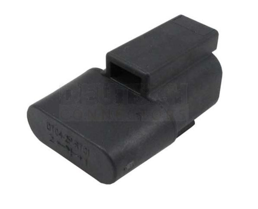 Deutsch Dt 2 Way Socket Black With Diode DT04-2P-RT01