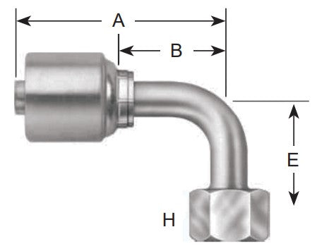 Gates 12G-12Fbsporx90 Megacrimp 7100-191625