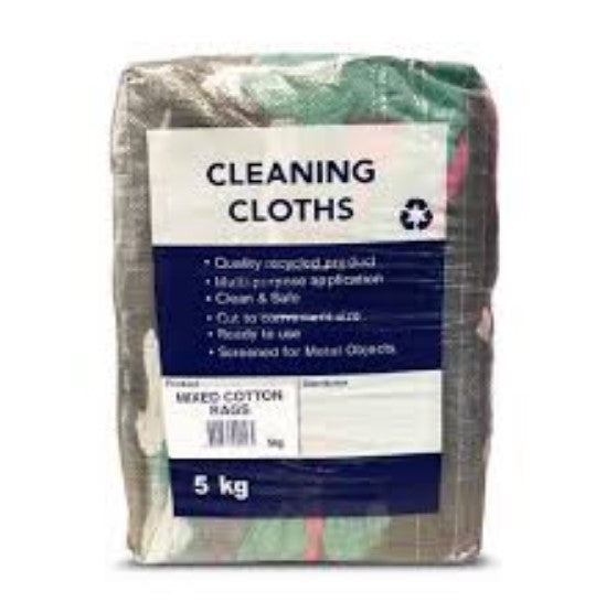 Gulf Western Mixed Cotton Rags 5kg 40016
