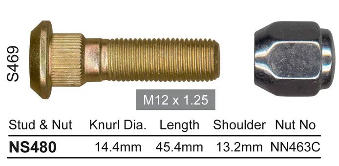 Nice Products Stud & Nut NS480