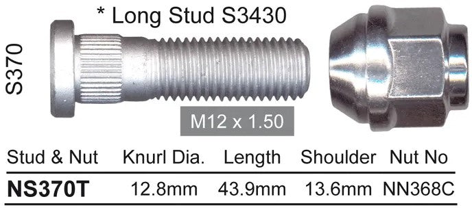 Nice Products Stud & Nut NS370T