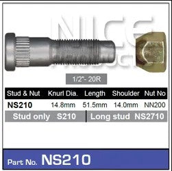 Nice Products Wheel Nut & Stud NS210