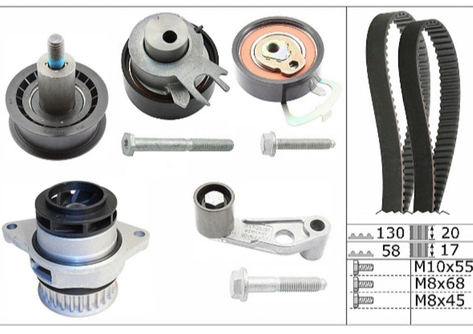 INA Water Pump & Timing Belt Kit 530 0089 30